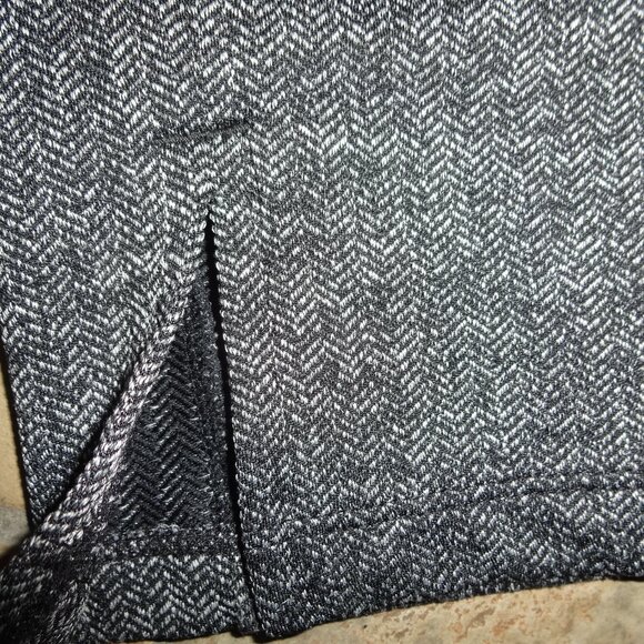 Athleta Metro High Waisted Leggings Herringbone Stretch Pants Womens Medium Gray - Picture 3 of 15
